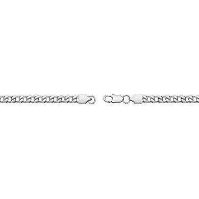 Men's LYNX Stainless Steel 7 mm Curb Chain Necklace