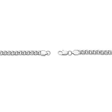 Men's LYNX Stainless Steel 7 mm Curb Chain Necklace