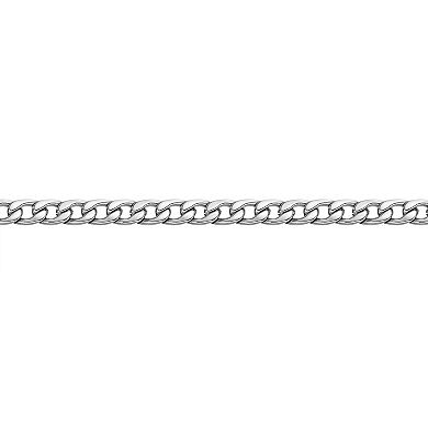 Men's LYNX Stainless Steel 7 mm Curb Chain Necklace