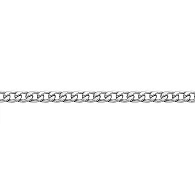 Men's LYNX Stainless Steel 7 mm Curb Chain Necklace