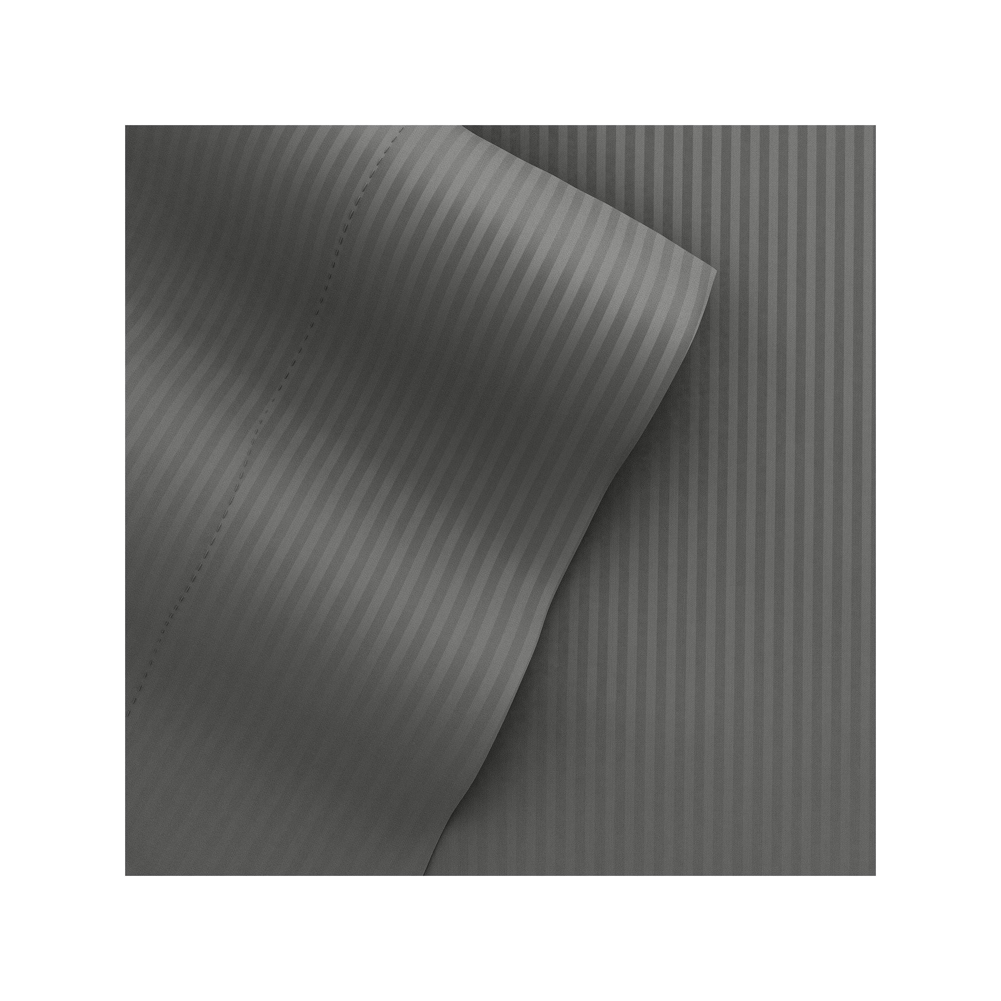 Home Collection Striped Embossed Sheet Set, Gray