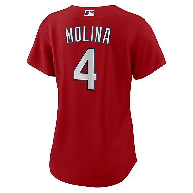 Women's Nike Yadier Molina Red St. Louis Cardinals Alternate Replica Player Jersey