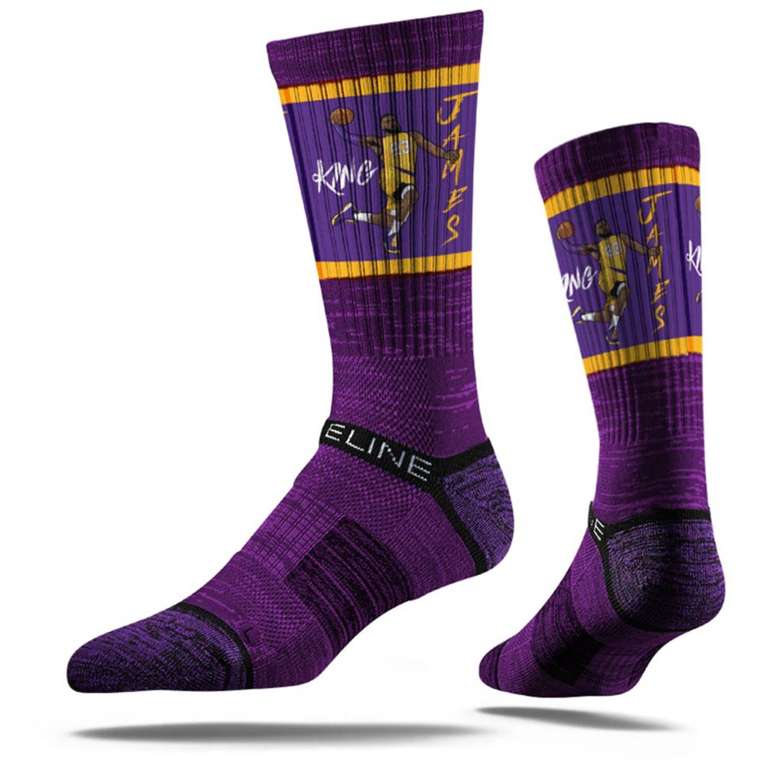 lebron socks lakers