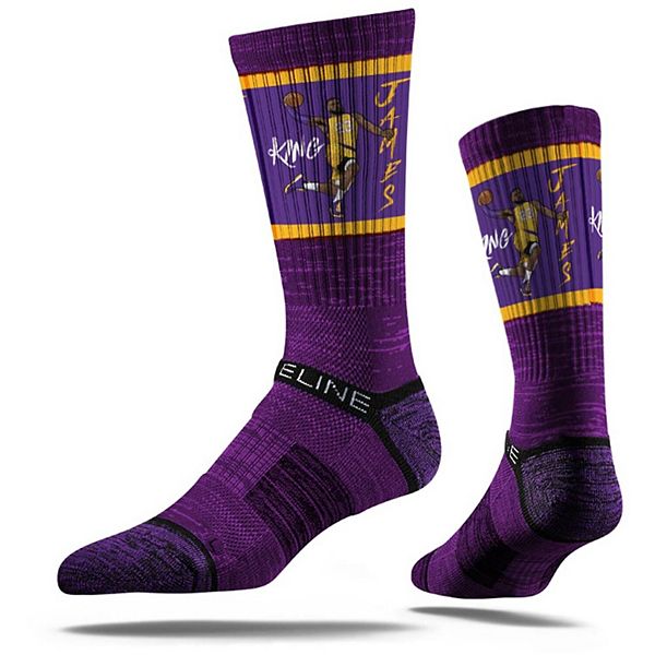 Youth Strideline Lebron James Los Angeles Lakers Premium Player Crew Socks