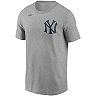 Men's Nike Babe Ruth Gray New York Yankees Cooperstown Collection Name & Number T-Shirt