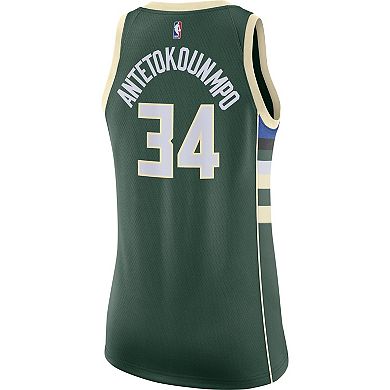 Women's Nike Giannis Antetokounmpo Green Milwaukee Bucks Swingman ...