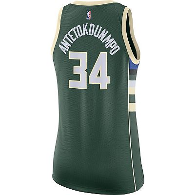 Women s Nike Giannis Antetokounmpo Green Milwaukee Bucks Swingman Jersey Icon Edition