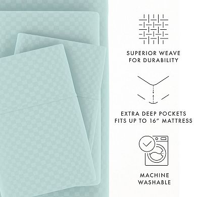 Home Collection Check Embossed Sheet Set