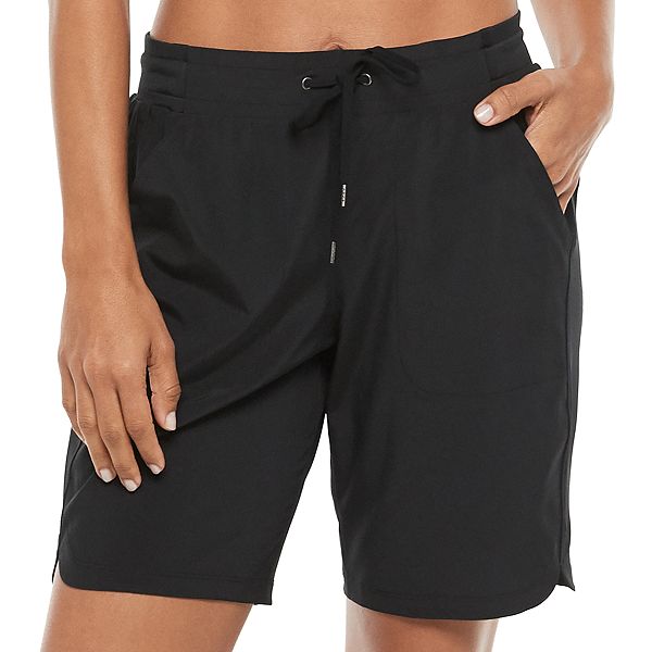 Black store shorts kohls