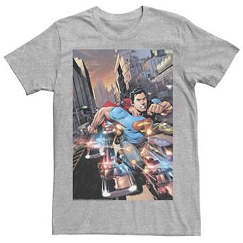 Men's DC Comics Superman Flashing Lights Poster Tee