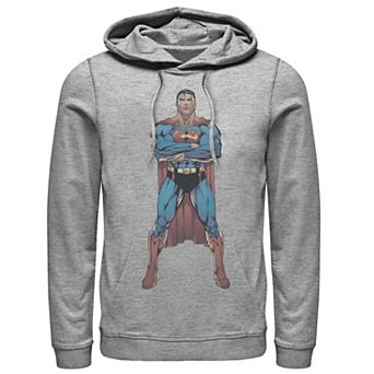 Men's DC Comics Superman Power Stance Comic Poster Hoodie