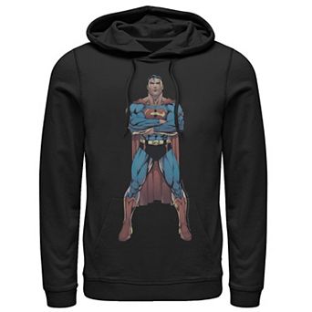Men's DC Comics Superman Power Stance Comic Poster Hoodie