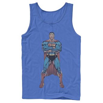 Men's DC Comics Superman Power Stance Comic Poster Tank Top
