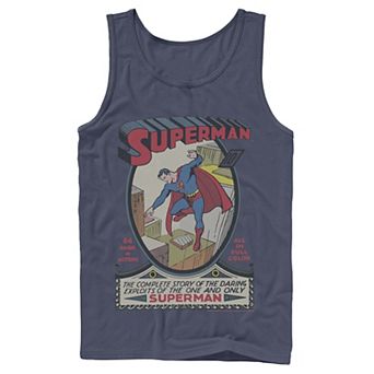 Men's DC Comics Superman 64 Pages Of Action Comic Cover Tank Top