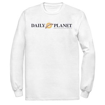 Men's DC Comics Superman Daily Planet Logo Long Sleeve Graphic Tee