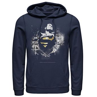 Men's DC Comics Superman Torn Shirt Poster Hoodie