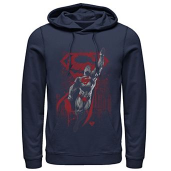 Men's DC Comics Superman Fly Up Poster Graphic Hoodie