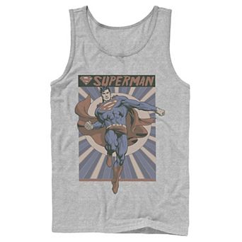 Men's DC Comics Superman Posed Pop Art Poster Tank Top