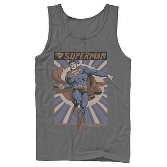 Men's DC Comics Superman Posed Pop Art Poster Tank Top