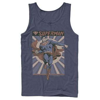 Men's DC Comics Superman Posed Pop Art Poster Tank Top