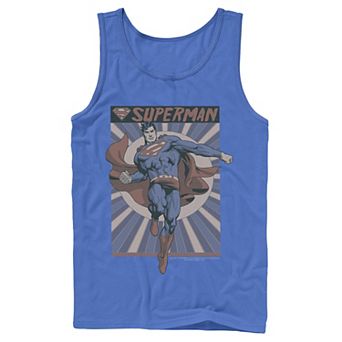 Men's DC Comics Superman Posed Pop Art Poster Tank Top
