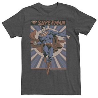 Men's DC Comics Superman Posed Pop Art Poster Graphic Tee