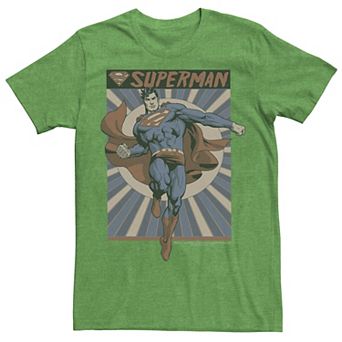 Men's DC Comics Superman Posed Pop Art Poster Graphic Tee