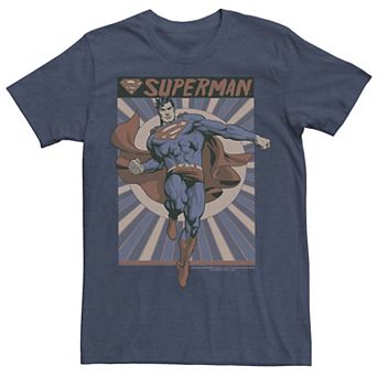 Men's DC Comics Superman Posed Pop Art Poster Graphic Tee