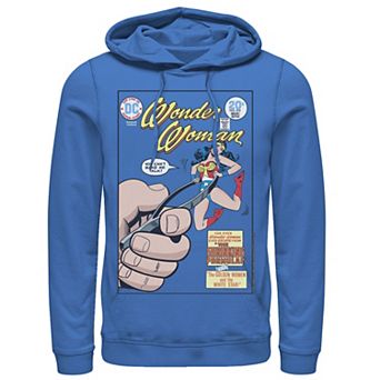 Men's DC Comics Wonder Woman Shrinking Woman Comic Book Cover Graphic Hoodie