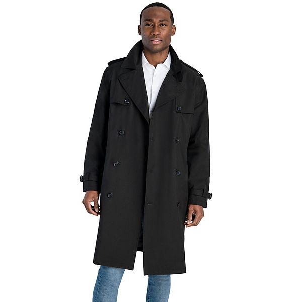 Mens Black Rain Trench Coat Tradingbasis