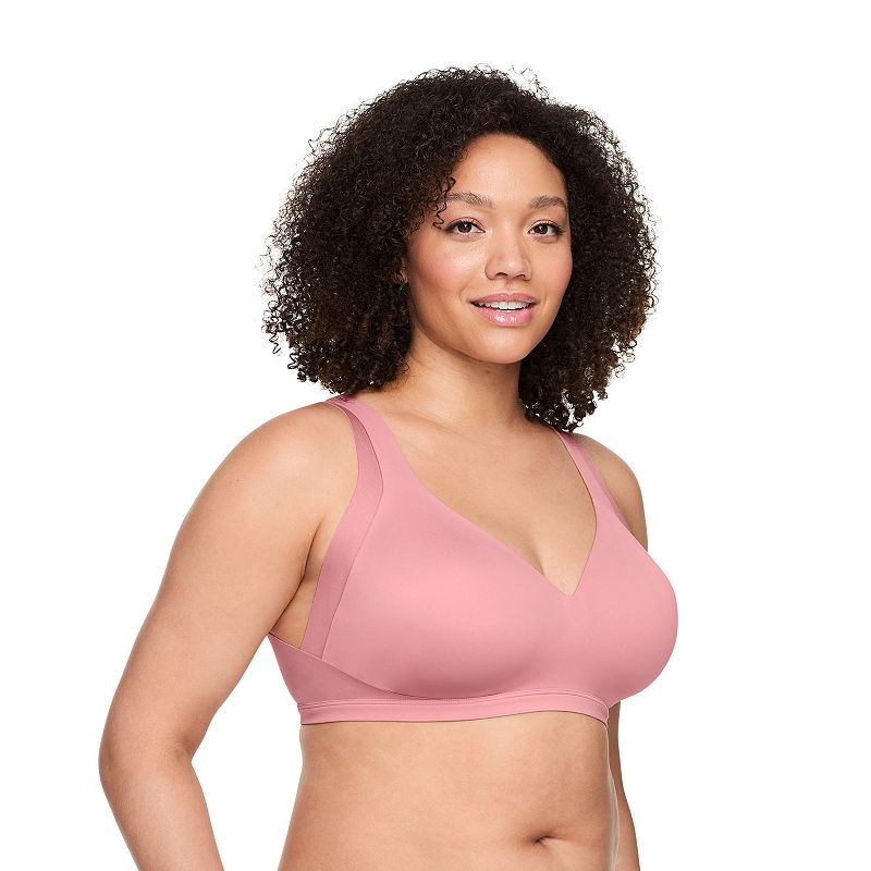 Warners No Side Effects® Underarm and Back-Smoothing Comfort Wireless Lightly Lined T-Shirt Bra RA2231A, Women's, Size: Medium, Pink