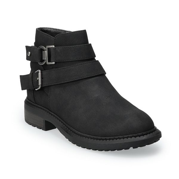 Kohls black 2025 ankle boots