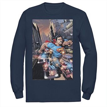 Men's DC Comics Superman Flashing Lights Poster Tee