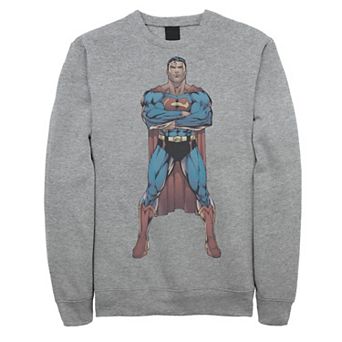 Men's DC Comics Superman Power Stance Comic Poster Sweatshirt