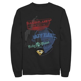 Men's DC Comics Superman Daily Planet Skyscraper Poster Sweatshirt