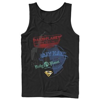 Men's DC Comics Superman Daily Planet Skyscraper Poster Tank Top