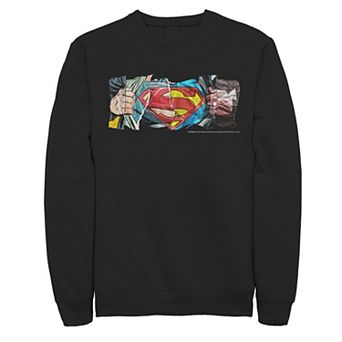 Men's DC Comics Superman Paper Chest Logo Sweatshirt