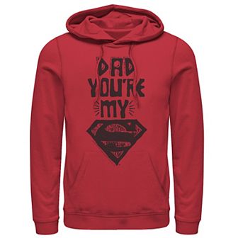 Men's DC Comics Superman Dad Text Poster Hoodie