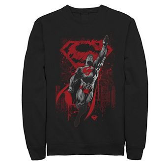 Men's DC Comics Superman Fly Up Poster Sweatshirt