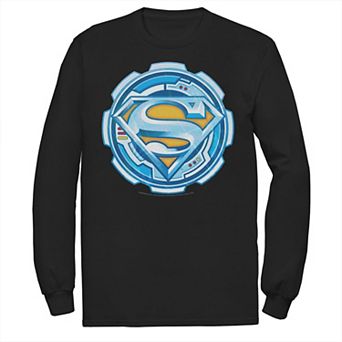 Men's DC Comics Superman Chrome Gear Chest Logo Tee
