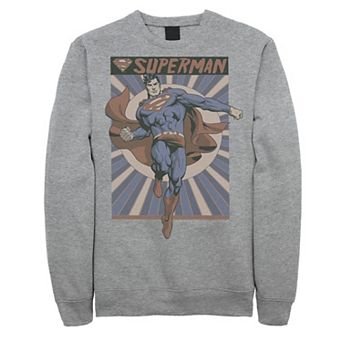 Men's DC Comics Superman Posed Pop Art Poster Sweatshirt