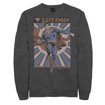 Men's DC Comics Superman Posed Pop Art Poster Sweatshirt
