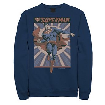 Men's DC Comics Superman Posed Pop Art Poster Sweatshirt