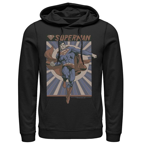 Men's DC Comics Superman Posed Pop Art Poster Hoodie