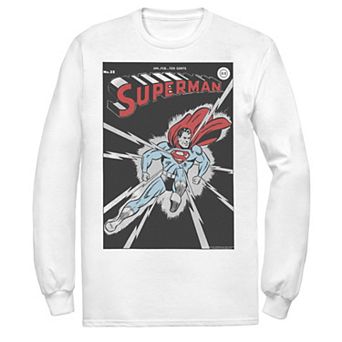 Men's DC Comics Superman No. 32 Comic Cover Poster Long Sleeve Tee