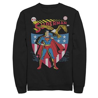 Men's DC Comics Superman Stars And Stripes Poster Sweatshirt