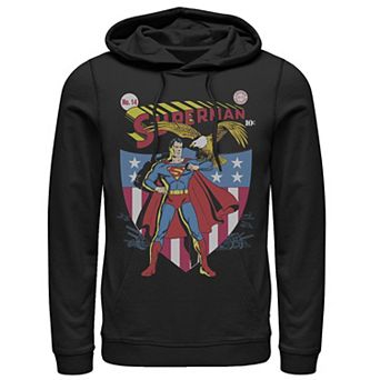 Men's DC Comics Superman Stars And Stripes Poster Hoodie