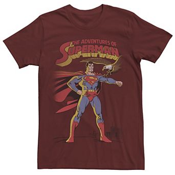 Men's DC Comics Superman Adventures Text Poster Tee