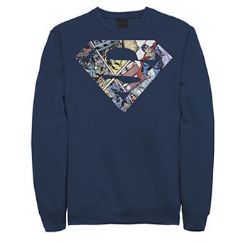 Men's DC Comics Superman Comic Cover Logo Sweatshirt