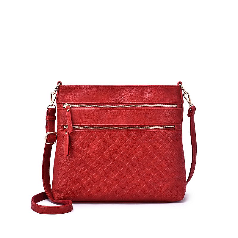 Women's Mellow World Alecia Woven Shoulder Bag, Red